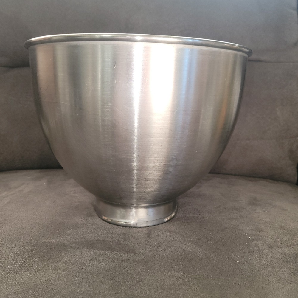 KitchenAid K45 Stainless Steel Mixing Bowl 4.5 Qt Tilt Head Stand Mixer Silver